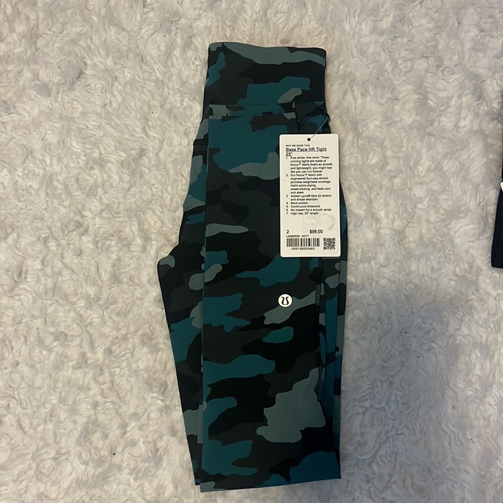 NWT Base Pace High-Rise Running Tight 25" Size: 2 lululemon athletica